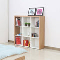 Bookshelf – Light Brown and White, 120 x 30 x 120 cm | BS1