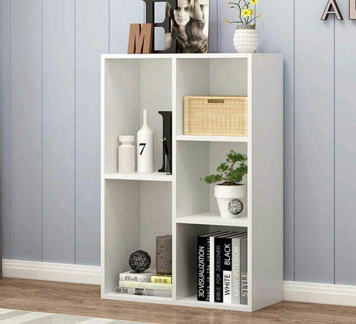 Bookshelf – White, 80 x 30 x 100 cm | BS4