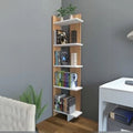 Bookshelf – Light Brown and White, 60 x 20 x 180 cm | BS5