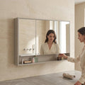 Bathroom Cabinet – Grey, 70 x 20 x 100 cm | BU4