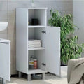 Bathroom Cabinet – White, 30 x 30 x 100 cm | BU8