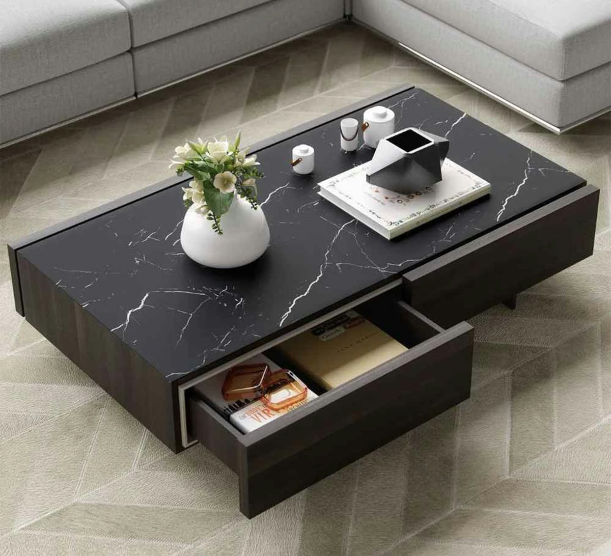 Coffee Table – Black, 60 x 40 x 120 cm | CT21