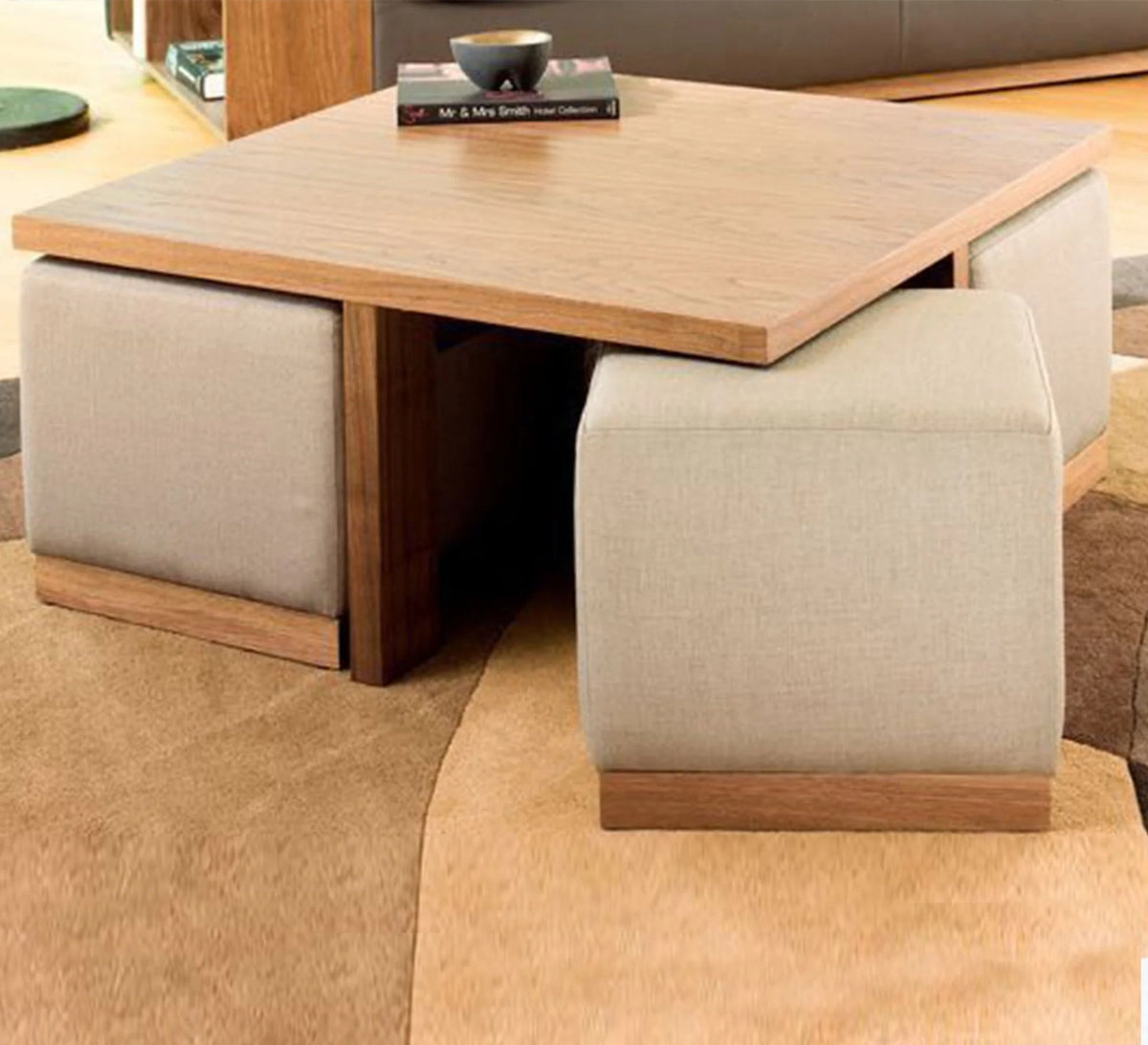 Coffee Table – Brown, 80 x 50 x 80 cm | CT42