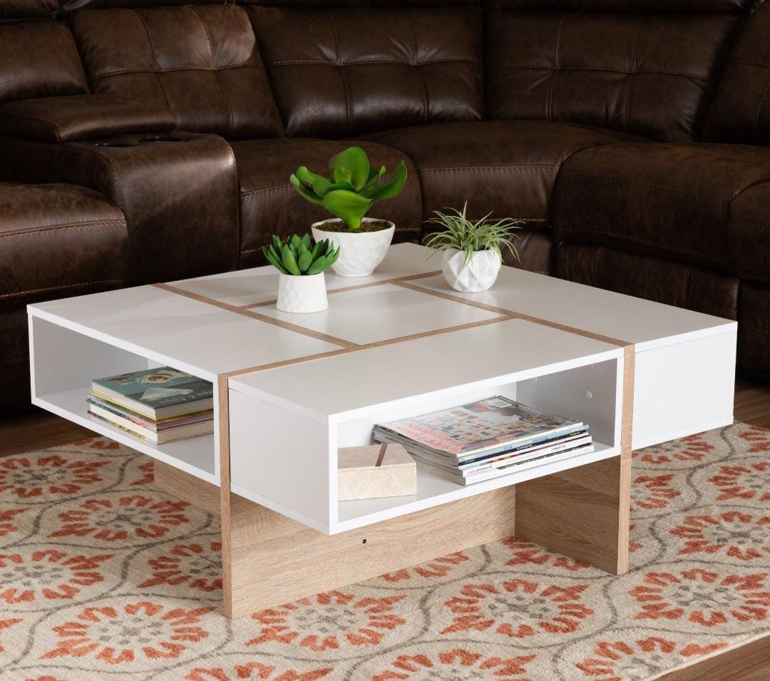 Coffee Table – White, 80 x 40 x 80 cm | CT53