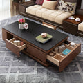 Coffee Table – Black and Brown, 70 x 40 x 120 cm | CT57