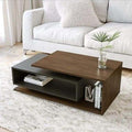 Coffee Table – Brown and Black, 50 x 40 x 100 cm | CT6