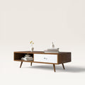 Coffee Table – Brown and White, 50 x 40 x 100 cm | CT65