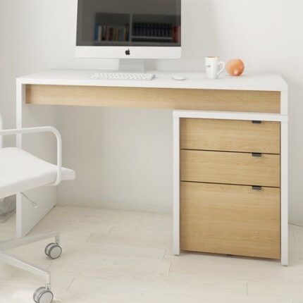 Desk – White and Beige, 80 x 50 x 120 cm | DK10