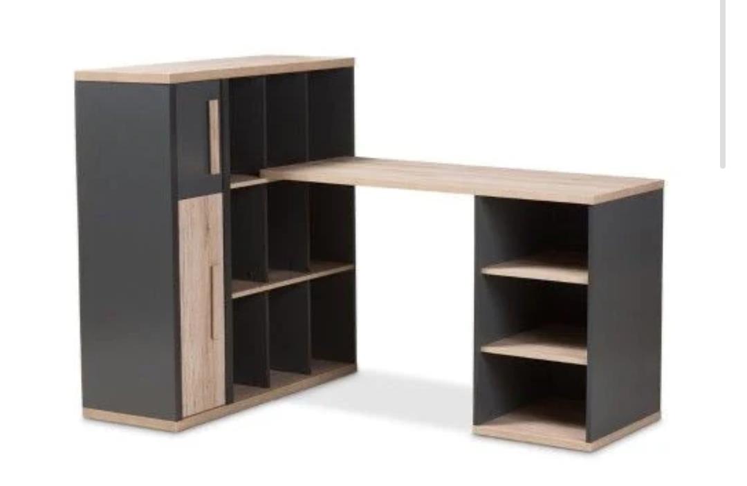 Desk – Black and Beige, 80 x 50 x 120 cm | DK33