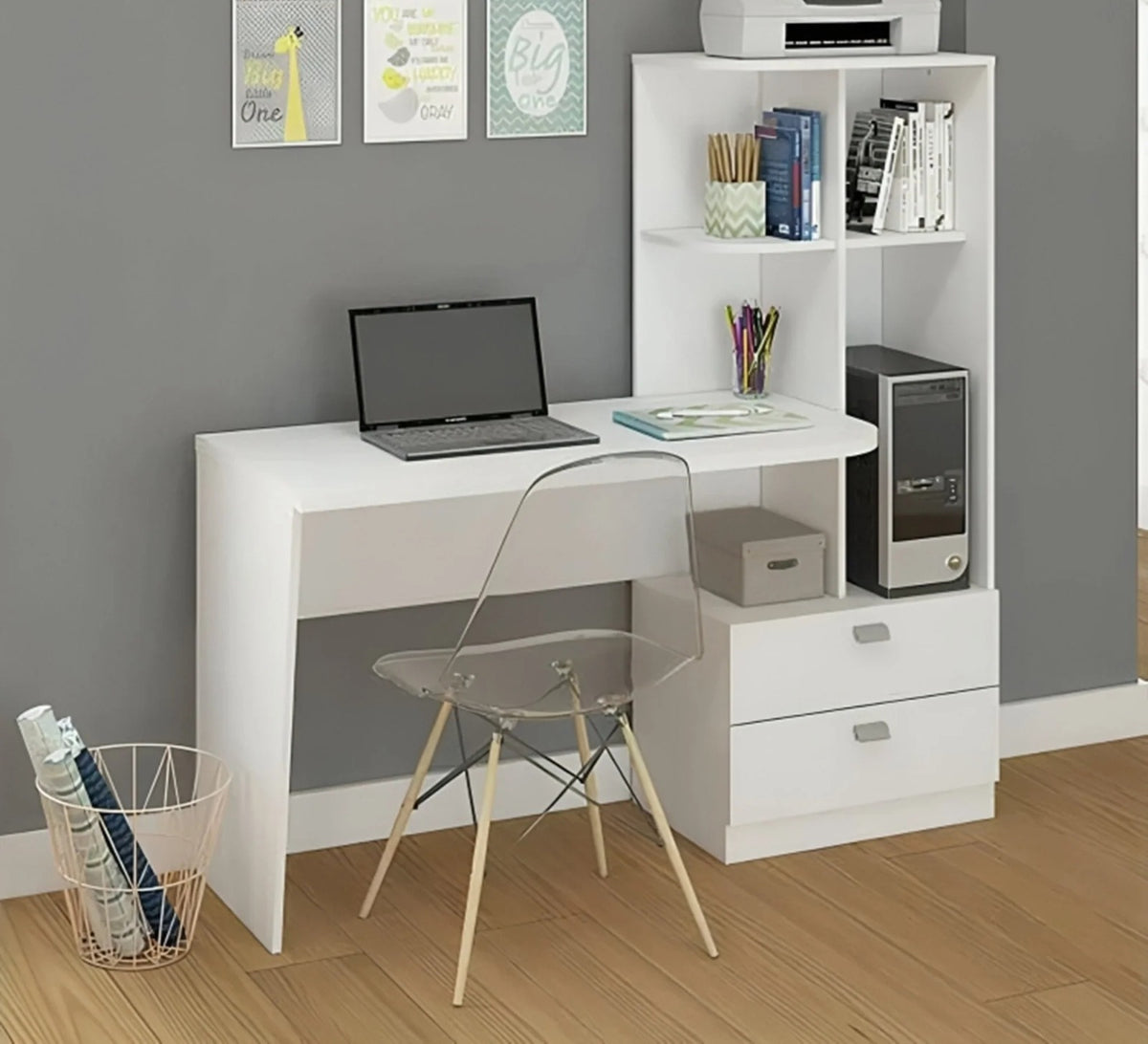 Desk – White, 140 x 80 x 140 cm | DK35