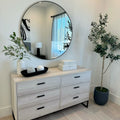 Drawer Unit with Mirror – Beige, 120 x 40 x 80 cm | DR1