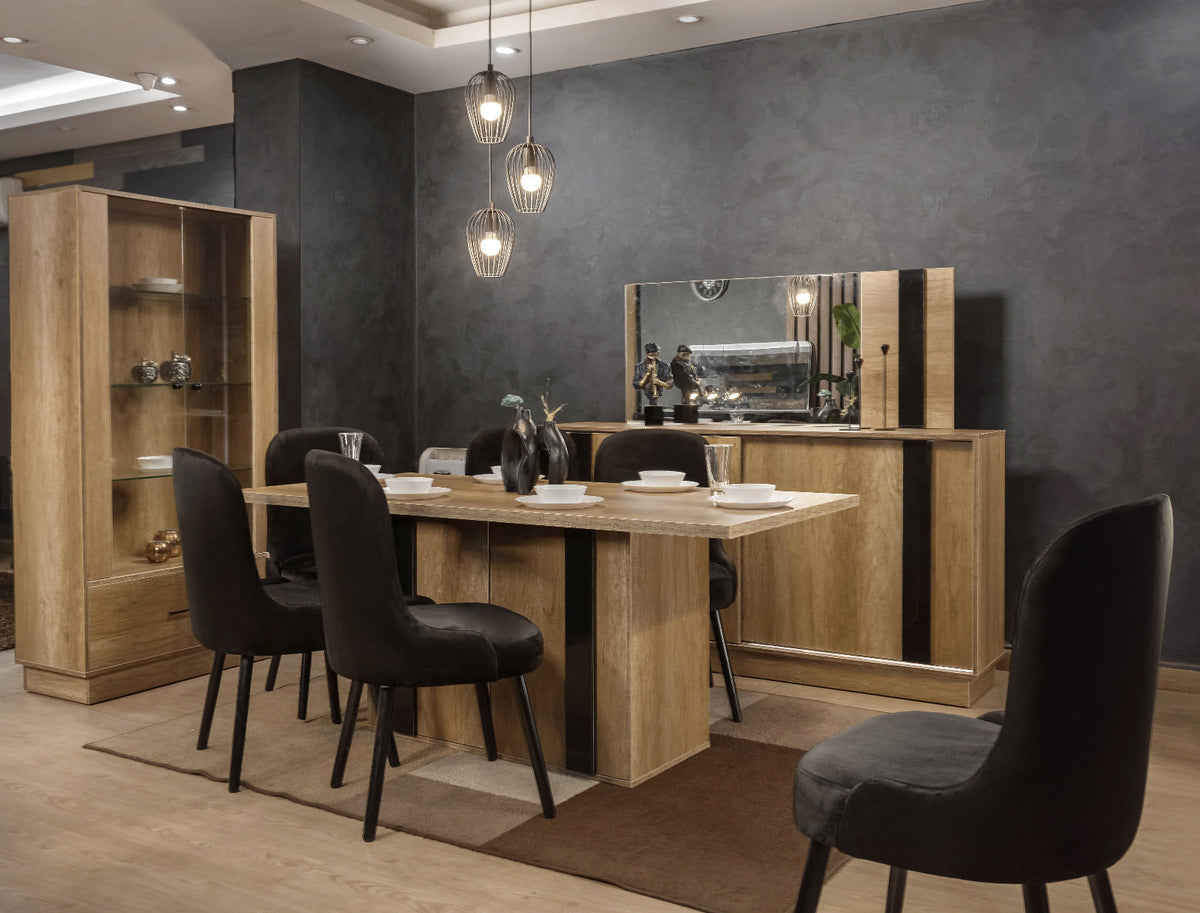 Dining Room Set – Beige and Black | DT10