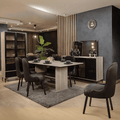 Dining Room Set – Grey and Black | DT15