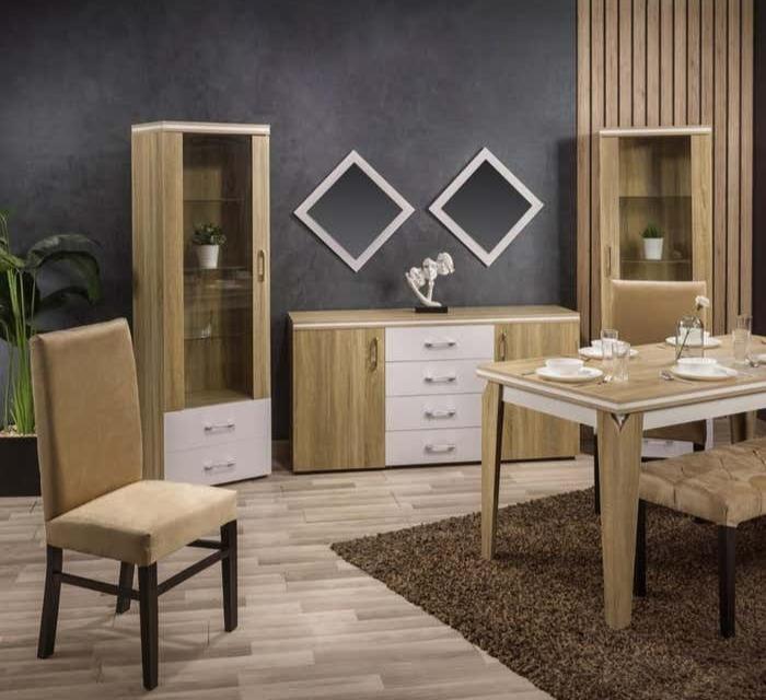 Dining Room Set – Beige and White | DT19