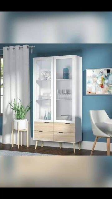 Display Cabinet – White and Black | DT9