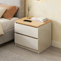 Nightstand – White and Beige, 40 x 40 x 50 cm | NT2