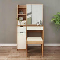 Dressing Table – White and Brown, 100 x 40 x 180 cm | RS11