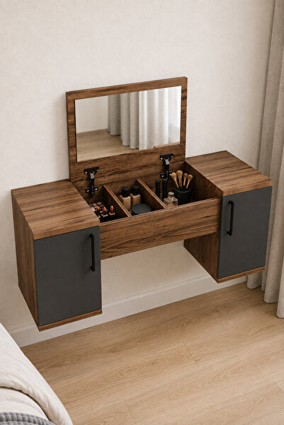 Dressing Table – Brown and Black, 50 x 40 x 120 cm | RS8