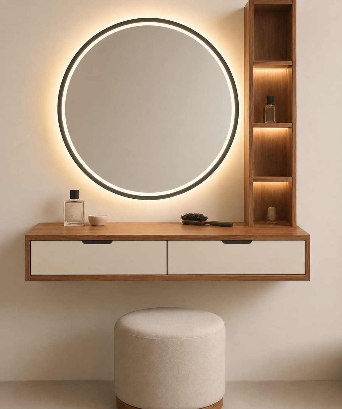Dressing Table – Brown and White, 120 x 40 x 120 cm | RS9