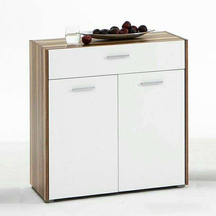 Shoe Cabinet – Brown and White, 100 x 40 x 80 cm | SU17
