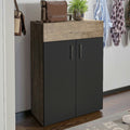 Shoe Cabinet – Black and Brown, 120 x 40 x 80 cm | SU19