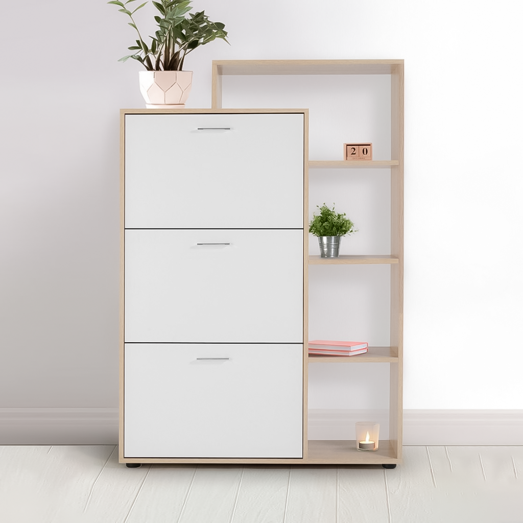 Shoe Cabinet – White, 130 x 40 x 90 cm | SU28