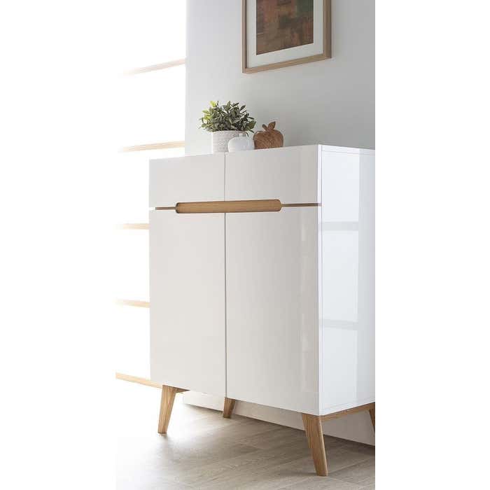 Shoe Cabinet – White, 110 x 40 x 80 cm | SU30