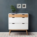 Shoe Cabinet – White and Brown, 80 x 40 x 80 cm | SU37