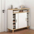 Shoe Cabinet – White and Beige, 110 x 40 x 120 cm | SU39