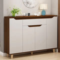 Shoe Cabinet – Brown and White, 110 x 40 x 140 cm | SU50
