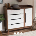 Shoe Cabinet – Beige and White, 90 x 40 x 100 cm | SU51