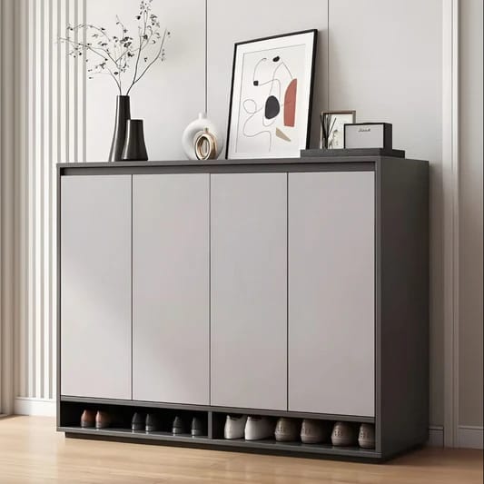 Shoe Cabinet – Grey, 100 x 40 x 140 cm | SU64