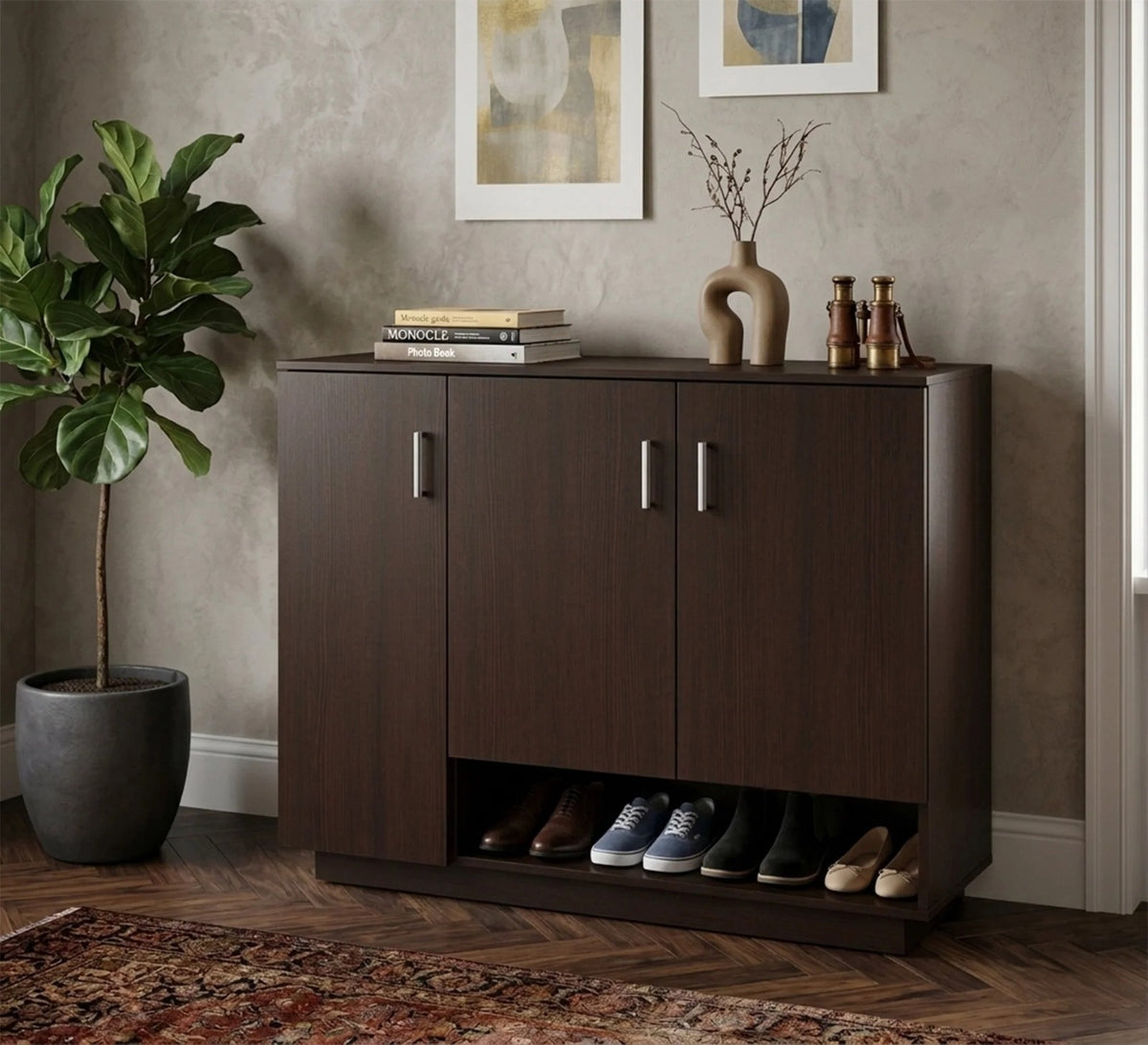Shoe Cabinet – Brown, 100 x 40 x 120 cm | SU66