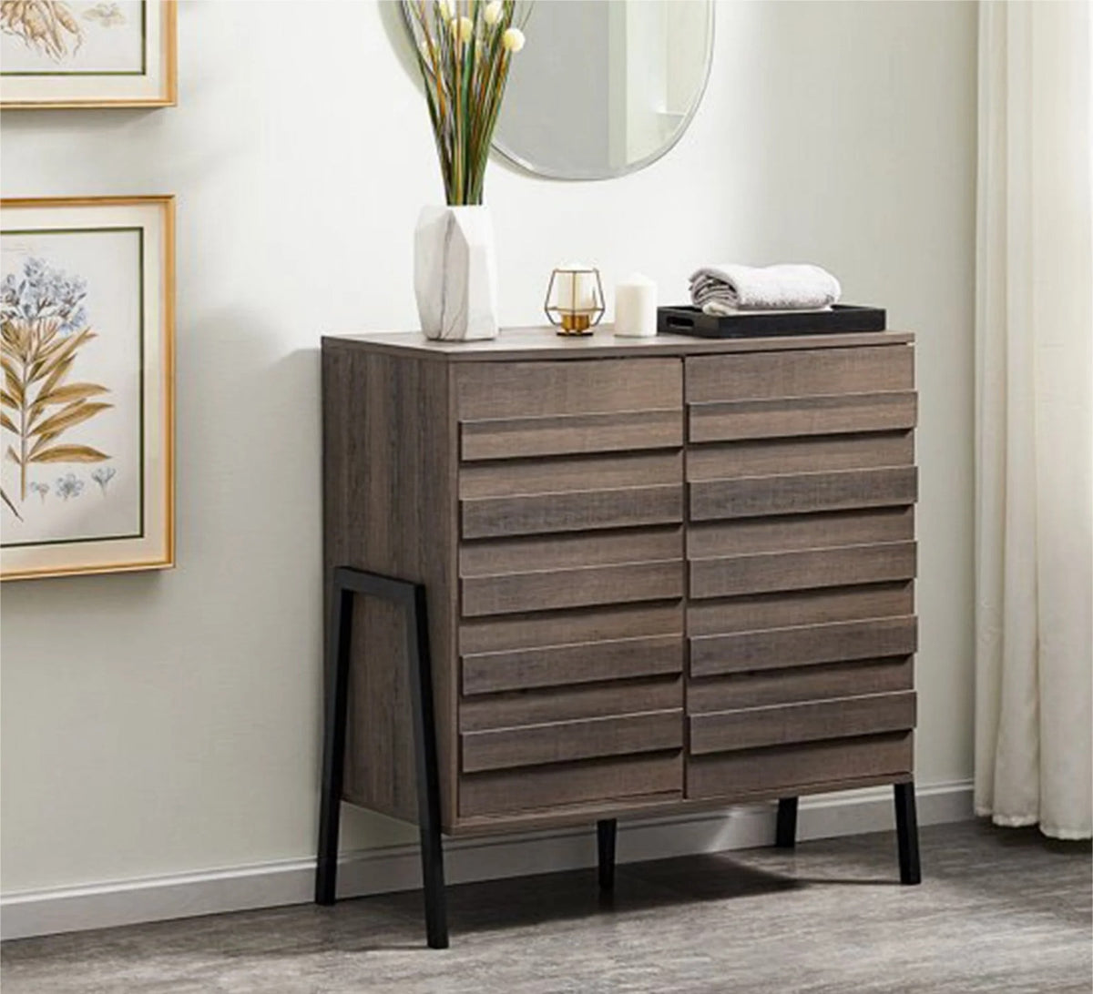 Shoe Cabinet – Brown, 100 x 35 x 80 cm | SU68