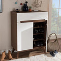 Shoe Cabinet – Brown and White, 110 x 40 x 80 cm | SU70