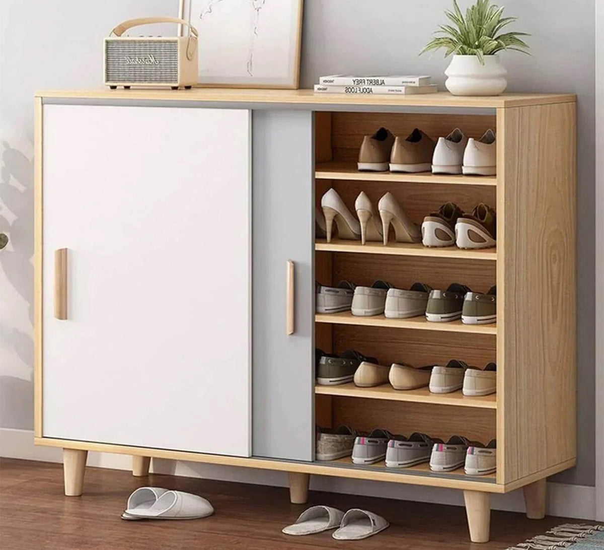 Shoe Cabinet – Multicolor, 100 x 40 x 120 cm | SU73