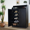 Shoe Cabinet – Black, 120 x 40 x 80 cm | SU77