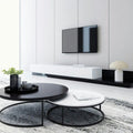 Living Room Table Set – White and Black | TS10