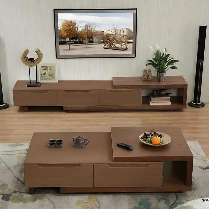 Living Room Table Set – Brown | TS13