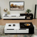 Living Room Table Set – White and Black | TS14