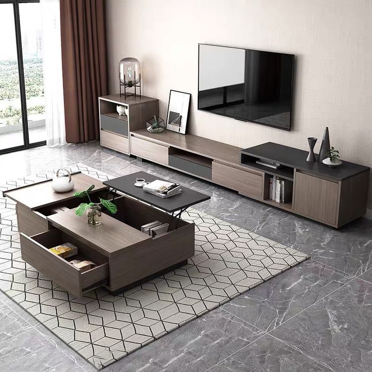 Living Room Table Set – Brown and Black | TS37