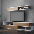 Living Room Table Set – White and Brown | TS38