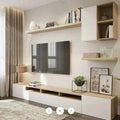 Living Room Table Set – White and Beige | TS44