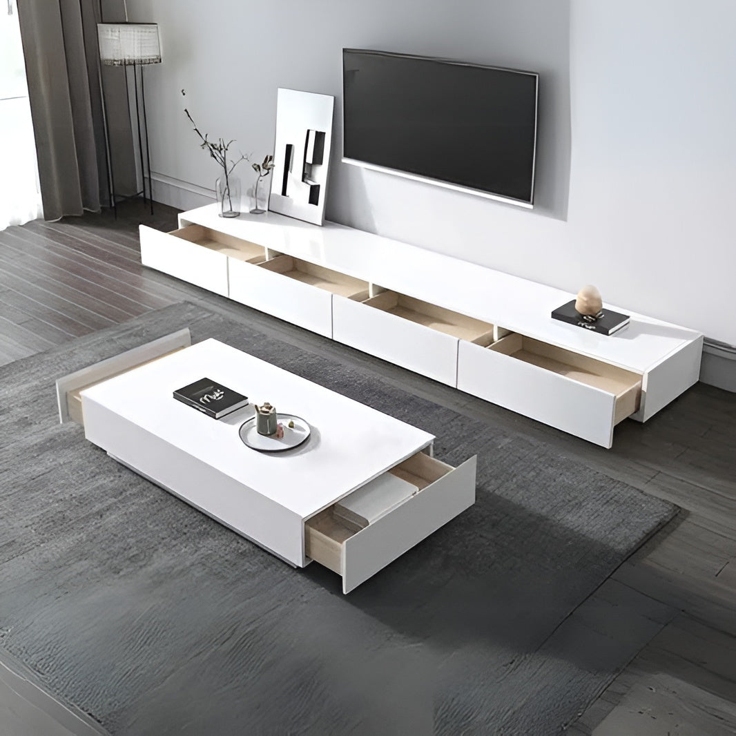 Living Room Table Set – White | TS47