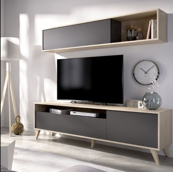 Living Room Table Set – Beige and Black | TS48