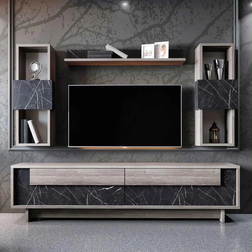 Living Room Table Set – Black | TS50