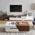 Living Room Table Set – White and Brown | TS53