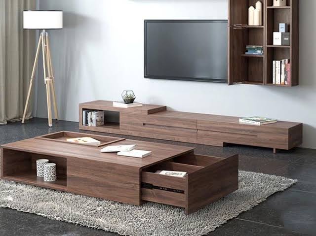 Living Room Table Set – Brown | TS6