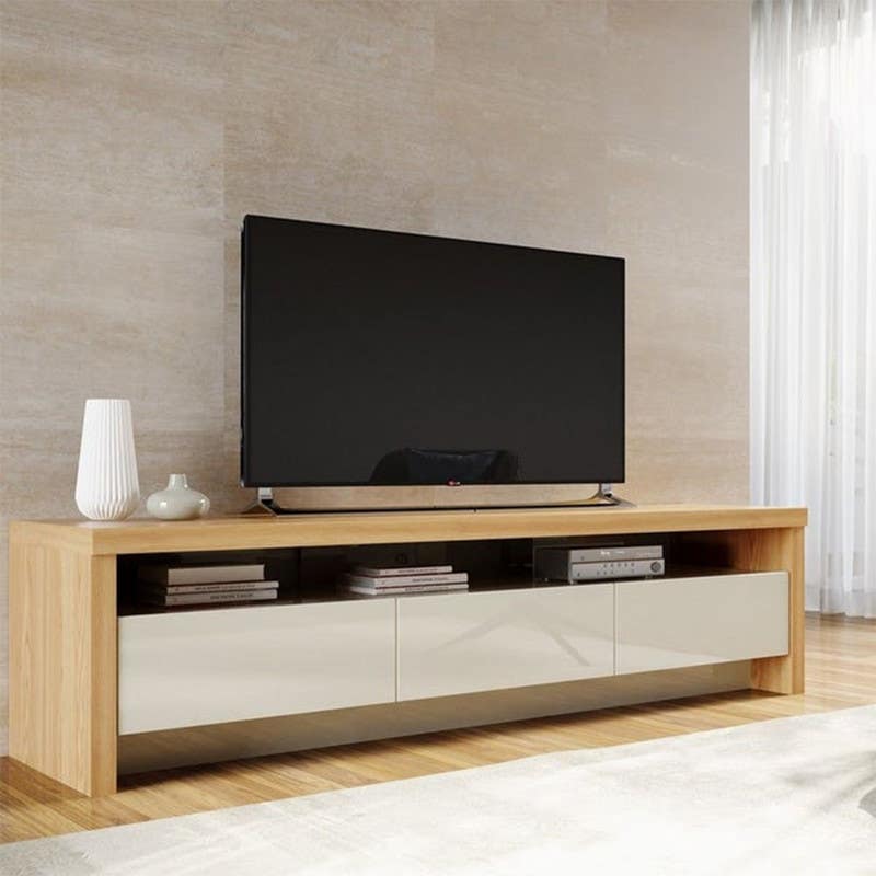 TV Unit – Beige and White, 45 x 40 x 180 cm | TT10