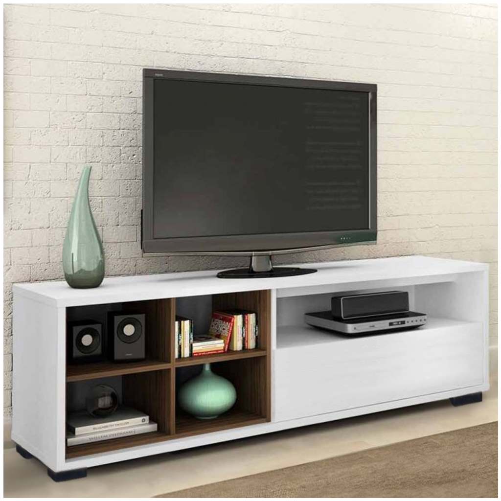 TV Unit – White, 40 x 40 x 140 cm | TT19
